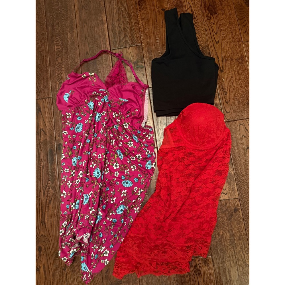 Fashion Nova Ashley Stewart Secret Treasures Top & Lingerie Lot Women Plus Size